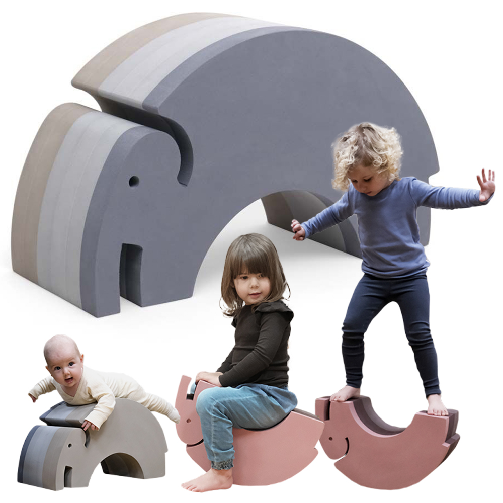 Słoń  zabawka sensoryczna L Cloudy Blue | bObles