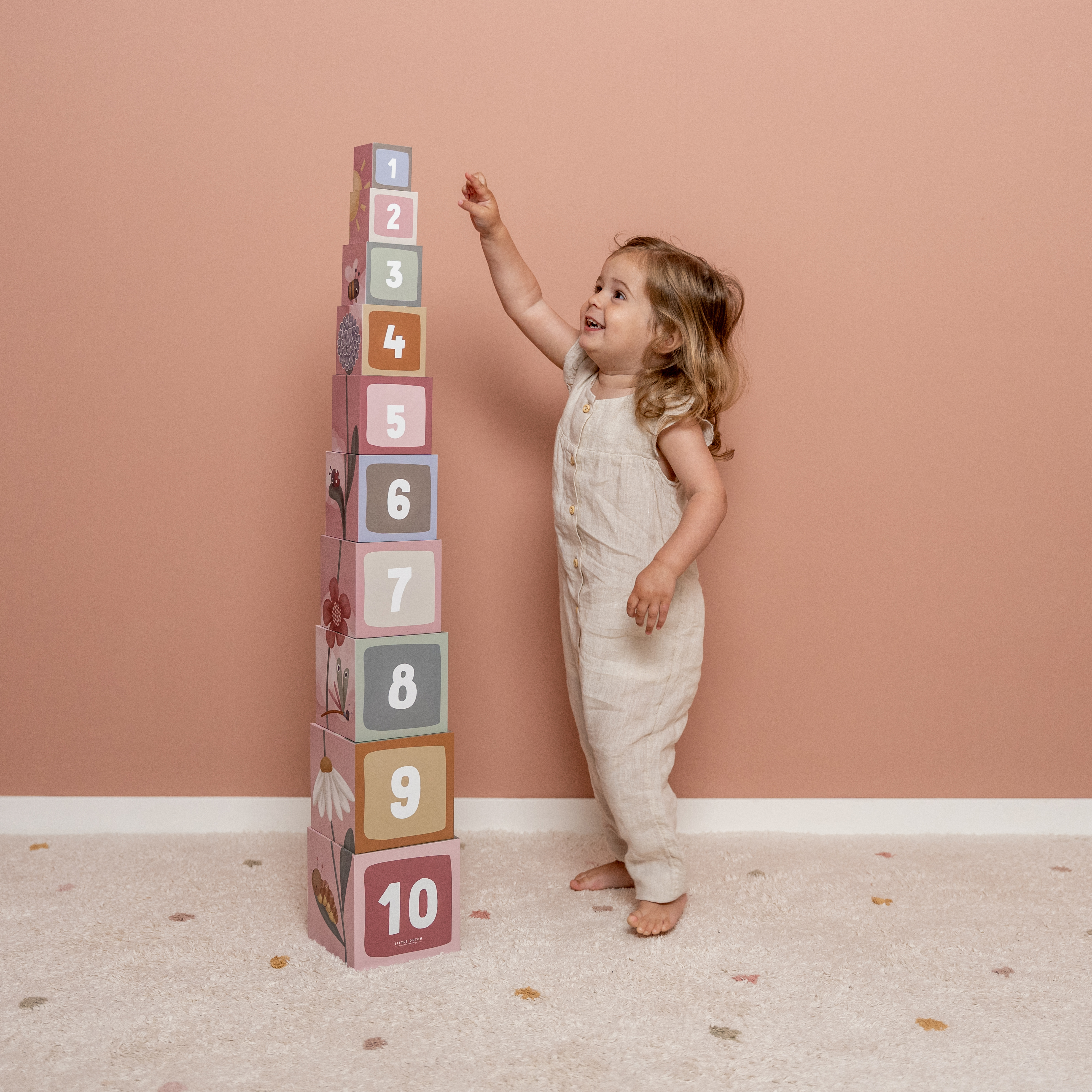 Little Dutch Wieża Kartonowa Flowers & Butterflies 18m+