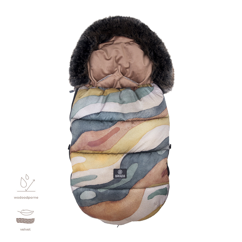 Makaszka Śpiworek Premium Rainbow Mountain 0-18m