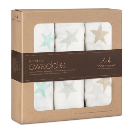 Zestaw 3 otulaczy bambusowych 120x120 cm Milky Way | Aden + Anais