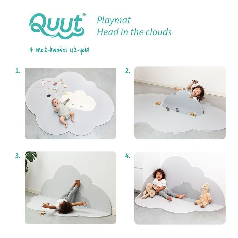 Quut Mata Piankowa Chmurka Playmat Pearl Grey 0+
