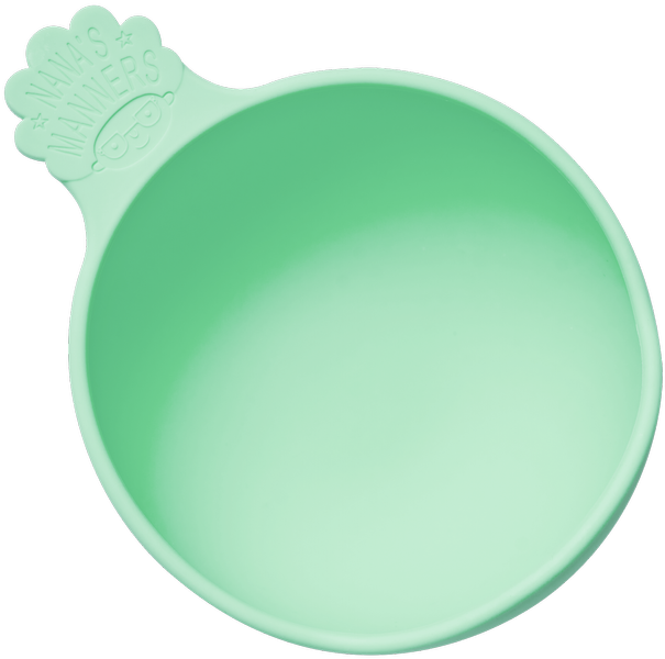 Nana's Manners Miska z przyssawką Zielona 0+