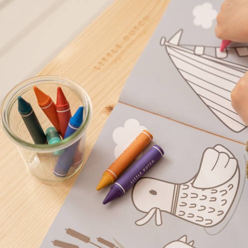 Little Dutch Kredki woskowe 8 sztuk 2+