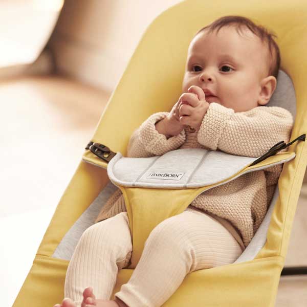 BabyBjorn Leżaczek Balance Soft Żółty/Szary 0+