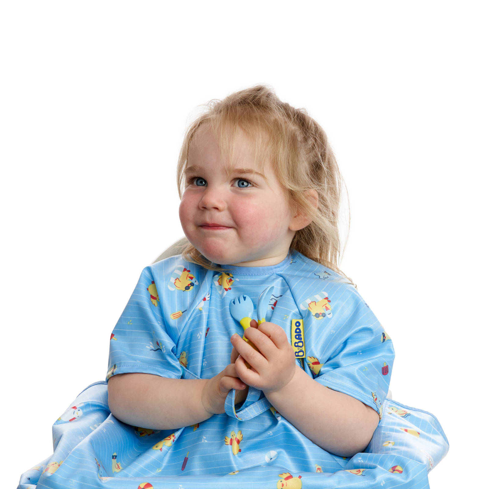 BIBaDO, Wodoodporny śliniak z krótkim rękawem BLW Duck Pool Party