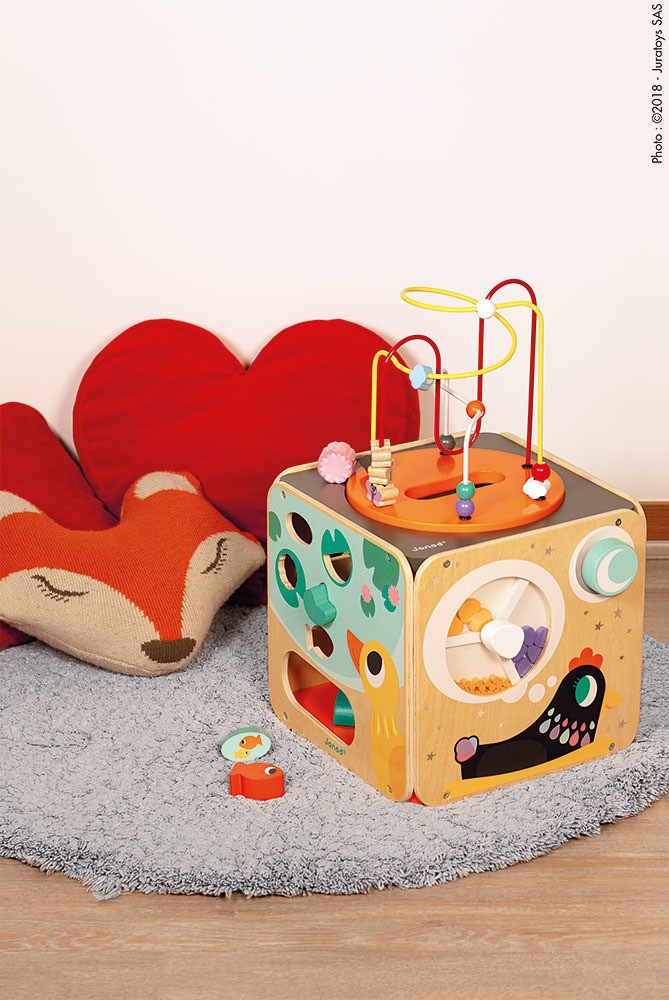 Janod Kostka Edukacyjna Wielofunkcyjna z Pętlą Duża 12m+