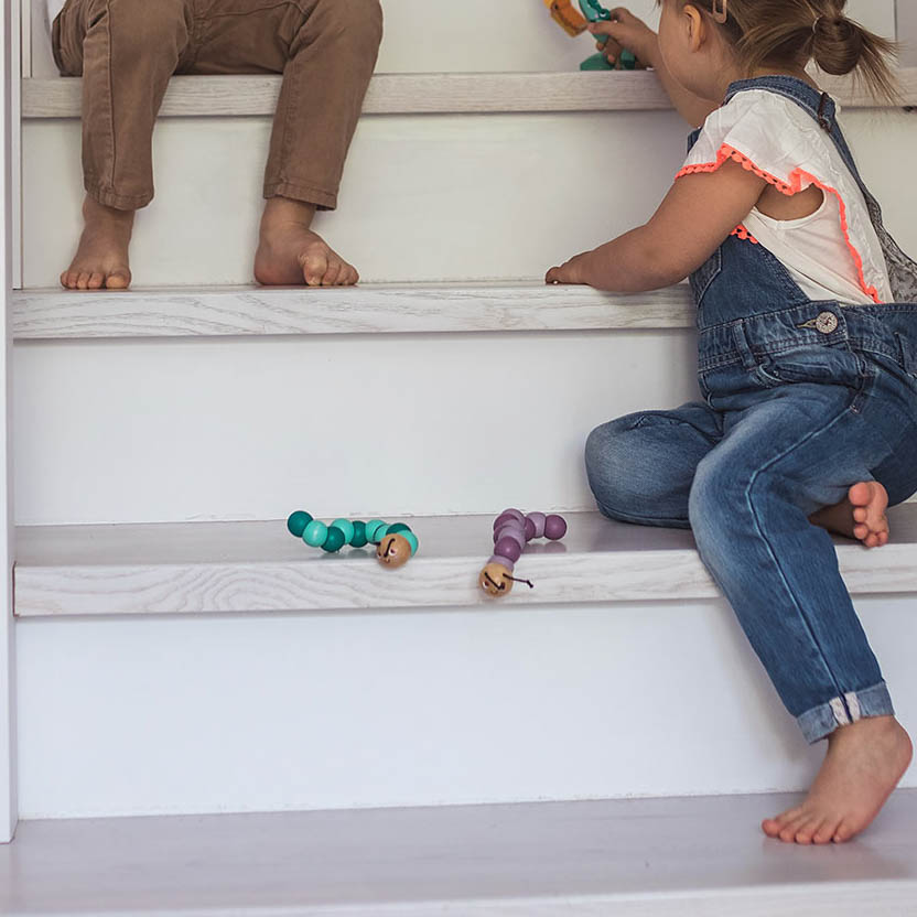 Janod, Drewniana elastyczna układanka Wąż + Krokodyl