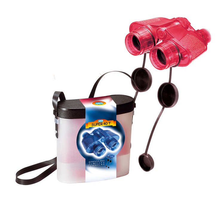 Lornetka Przeźroczysta Edukacyjna 3+ | Czerwona/Niebieska