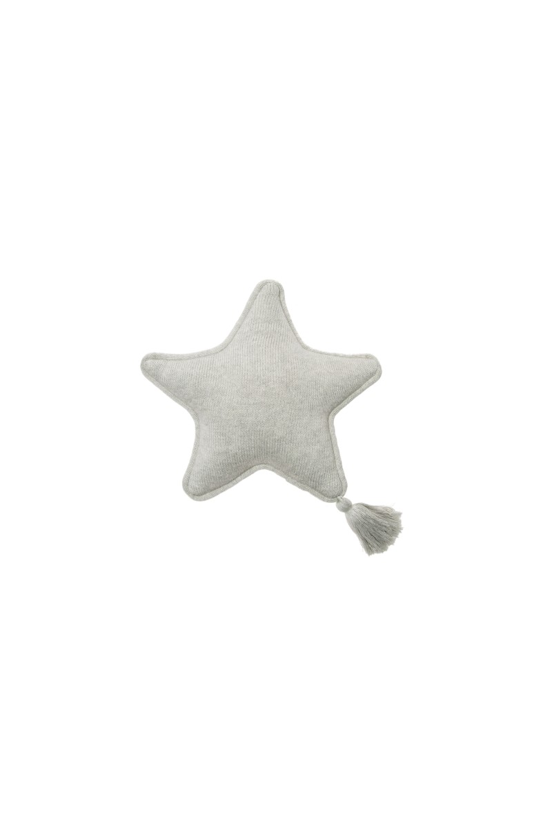 Lorena Canals Poduszka dziecięca Twinkle Star Grey 25×25 cm