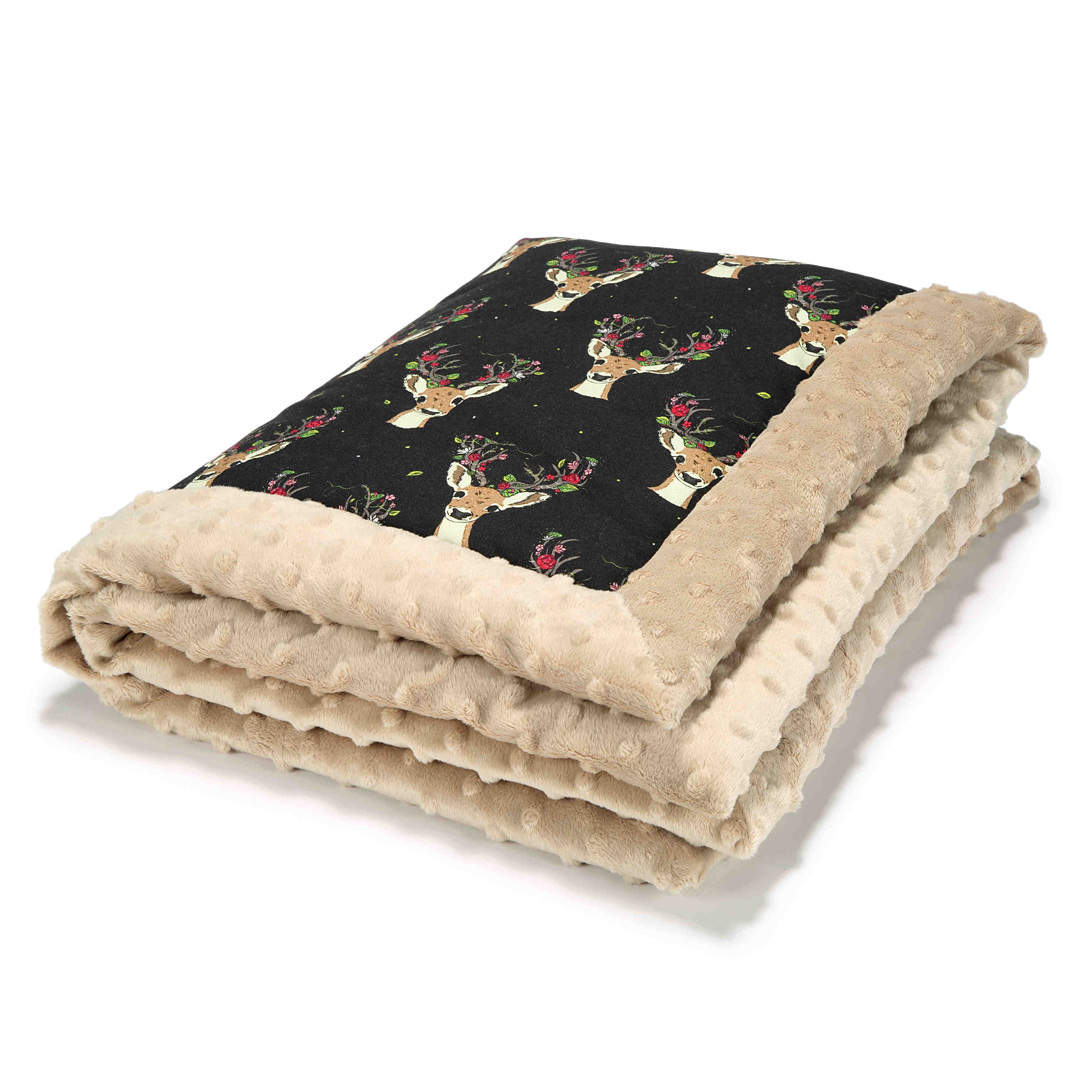 La Millou Kocyk niemowlaka Oh my deer Latte 0+