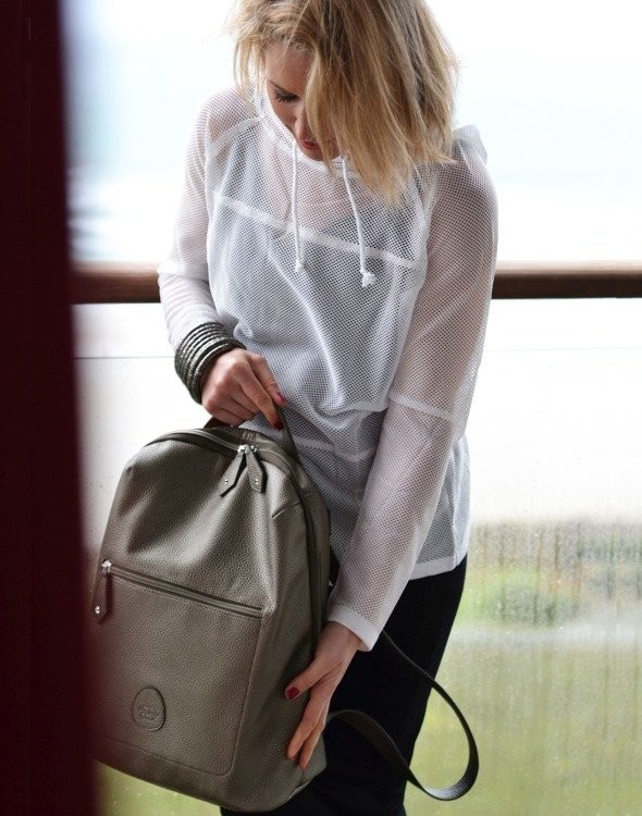 PacaPod Plecak dla Mamy Hartland Cynowy Eko-skóra