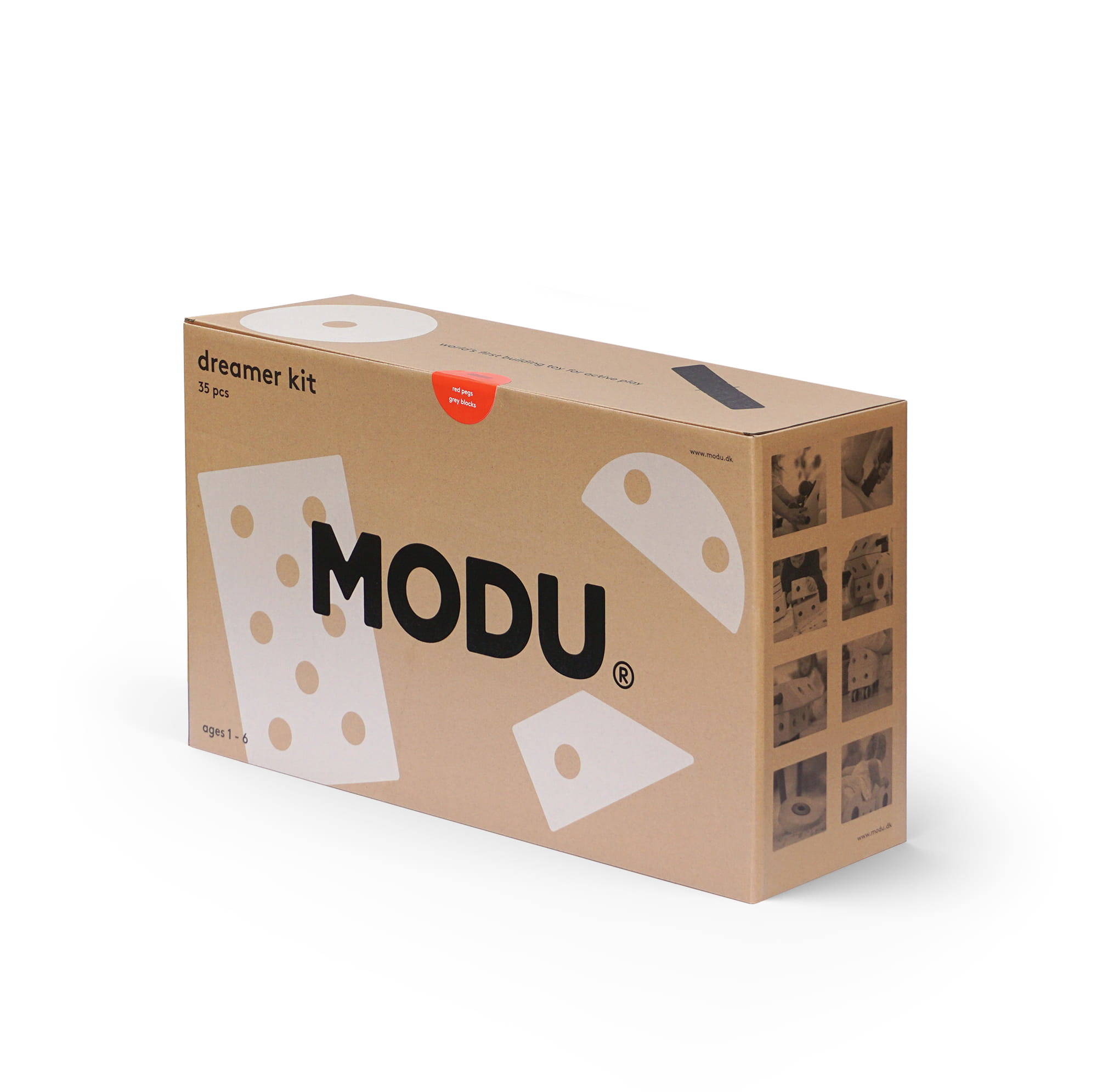 MODU Dreamer Kit 12w1 Jeździk i Klocki Czerwone 1+