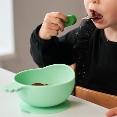 Nana's Manners Miska z przyssawką Zielona 0+