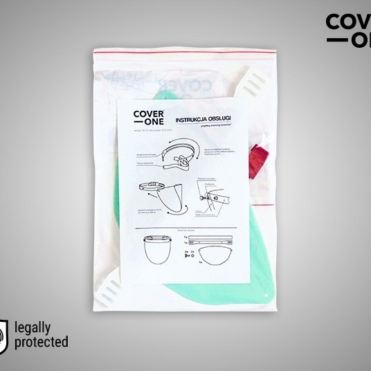 Przyłbica ochronna Cover One uchylna uniwersalna