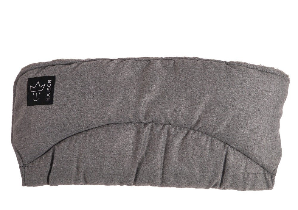 Kaiser Mufki do wózka ALASKA MELANGE ciemnoszare podwójne