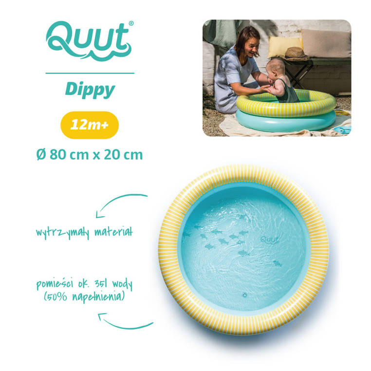 Quut Basen Dmuchany Dippy Banana Blue Ø 80 cm 1+