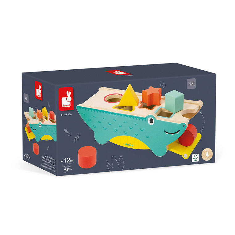 Janod Sorter Krokodyl Tropik 12m+