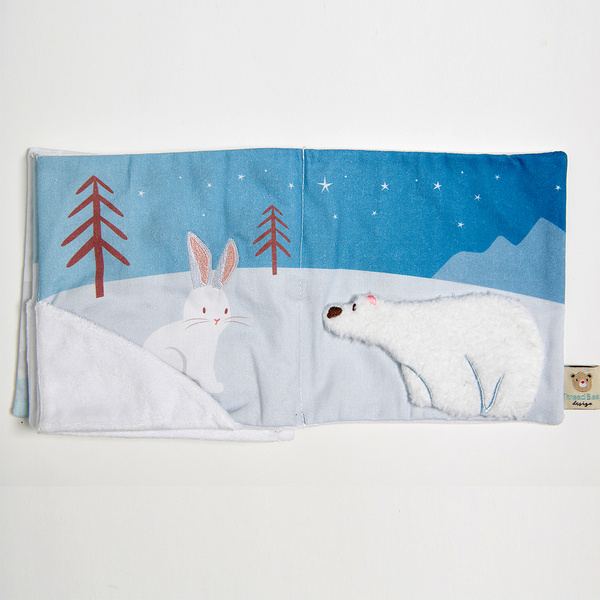 ThreadBear Design Książeczka Sensoryczna Snowy Friends 0+