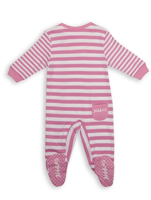 Pajacyk Sachet Pink Stripe 0-3m | Body niemowlęce
