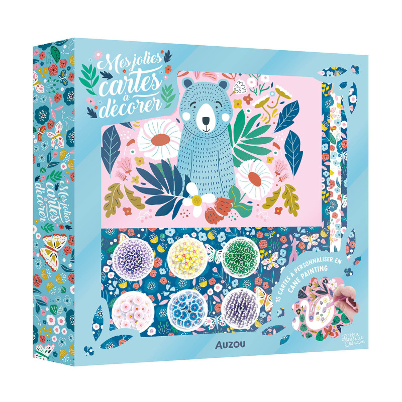 Auzou Kolorowe karty do zdobienia DIY 3+