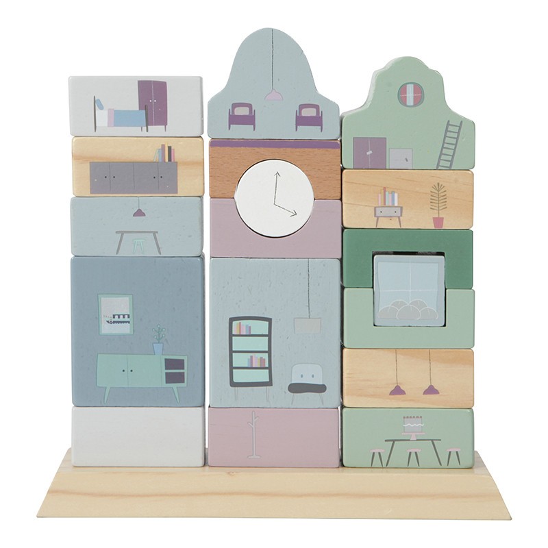 Little Dutch Klocki Kamieniczka Mięta 12+ m