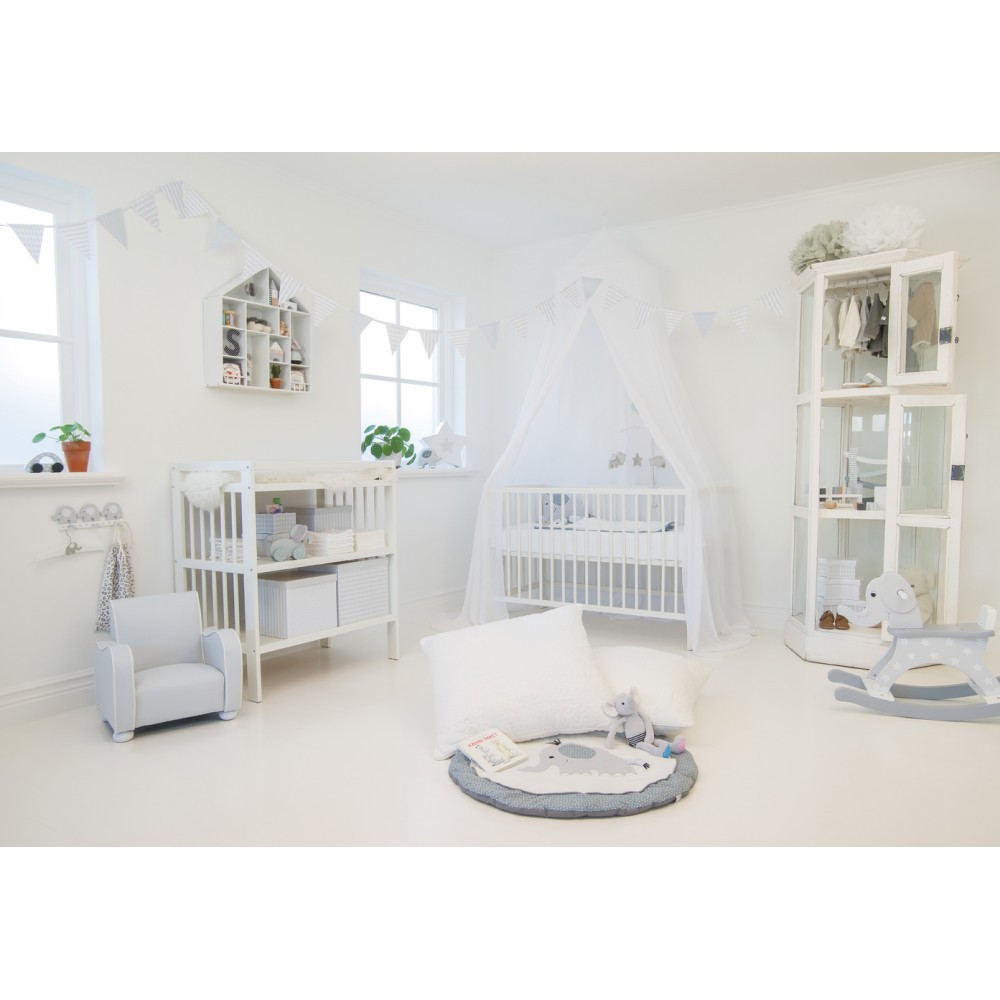 JaBaDaBaDo Fotel Dziecięcy Szary 46x44x40cm