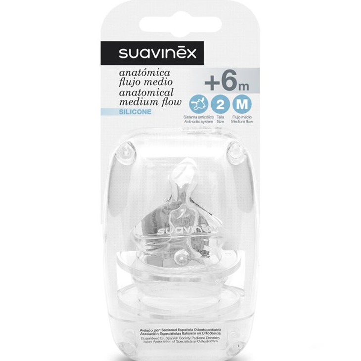 Suavinex Smoczki Anatomiczne M 6M+ 2szt