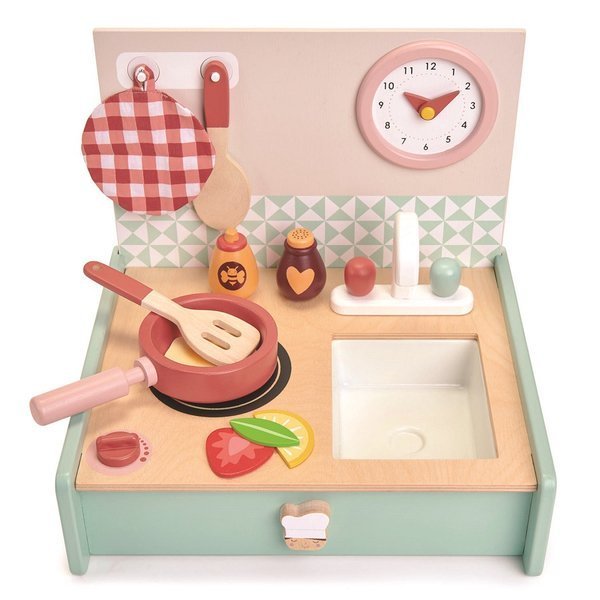 Tender Leaf Toys Przenośna Kuchnia Mini Chef Drewniana 3+
