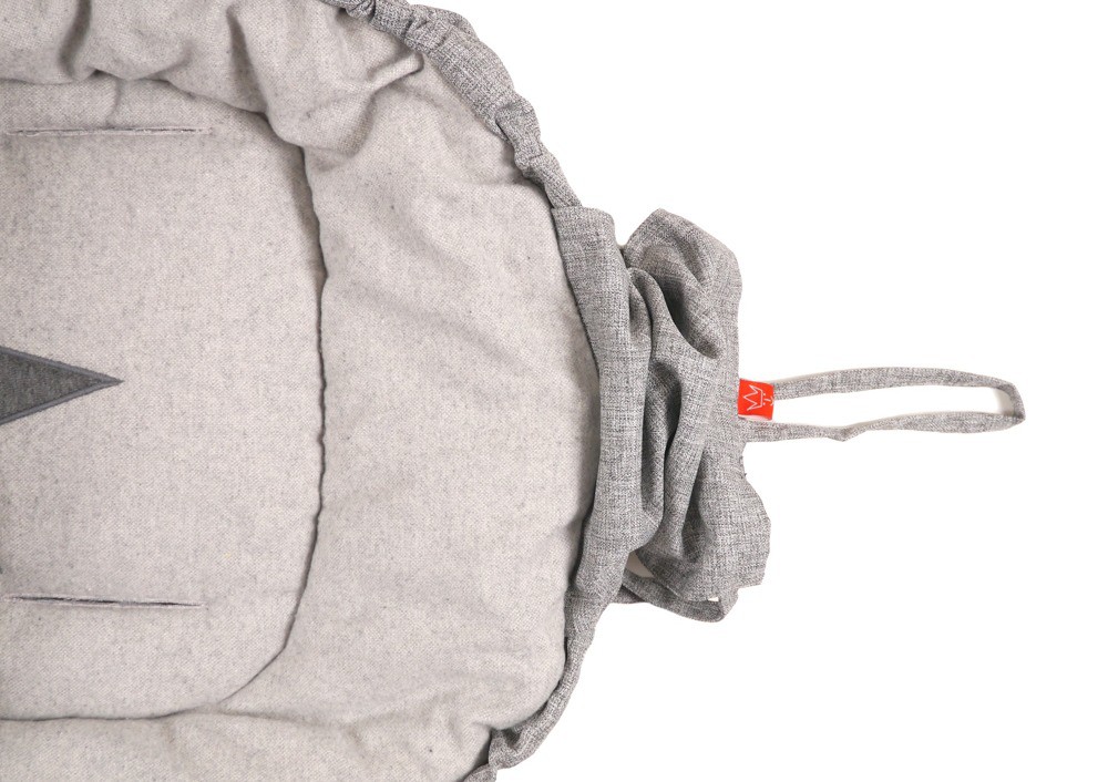 Kaiser Śpiworek SHINNY MELANGE jasnoszary 0+