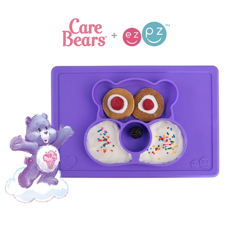 EZPZ Talerzyk z podkładką 2w1 Care Bears™ Mat 4+ miesiące