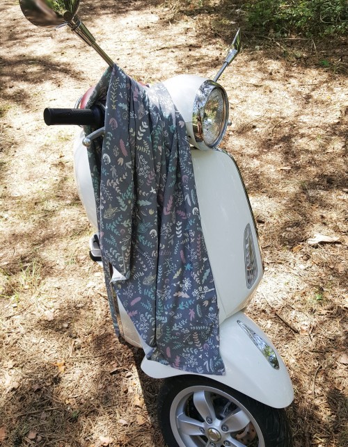 Bambusowa Chusta Botanic Grey 120x120 cm