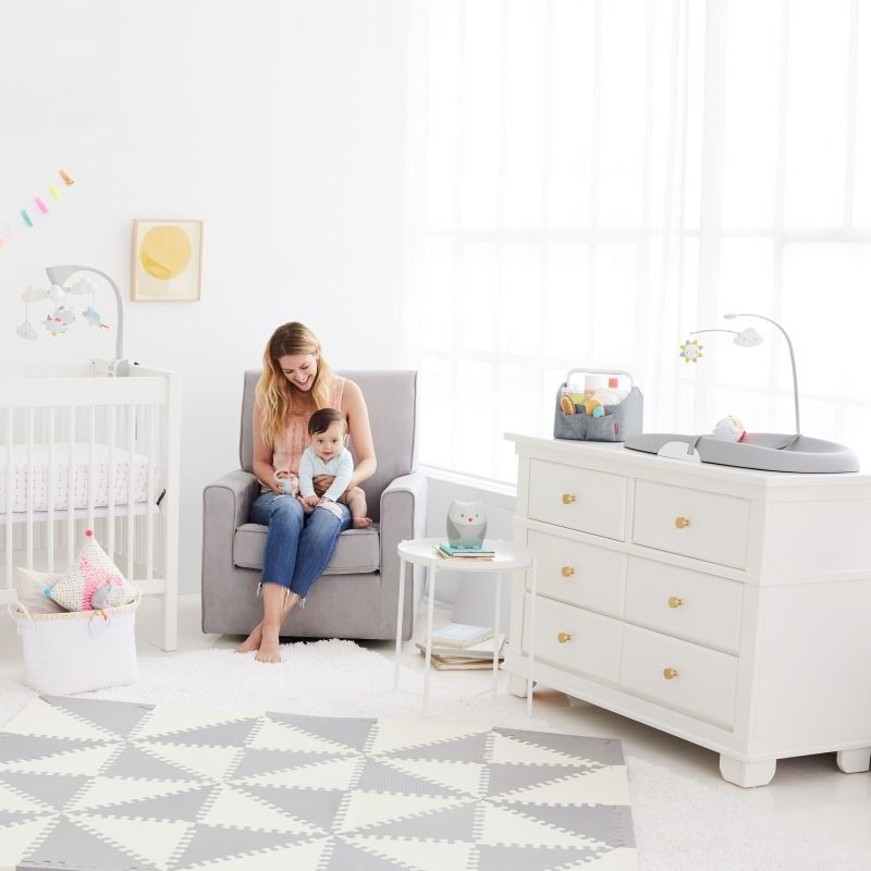 Skip Hop, Organizer na pieluszki z lampką Heather Grey