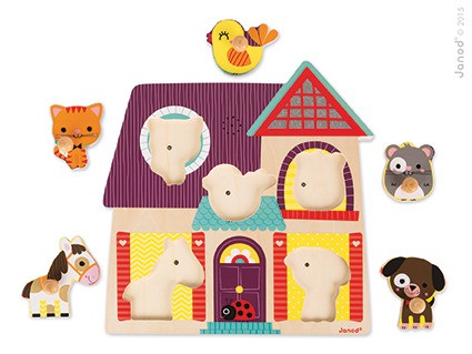 Janod Puzzle Muzyczne Moi Mali Przyjaciele 12m+