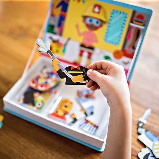 Janod Magnetibook Układanka Magnetyczna Kostiumy Chłopiec 3+