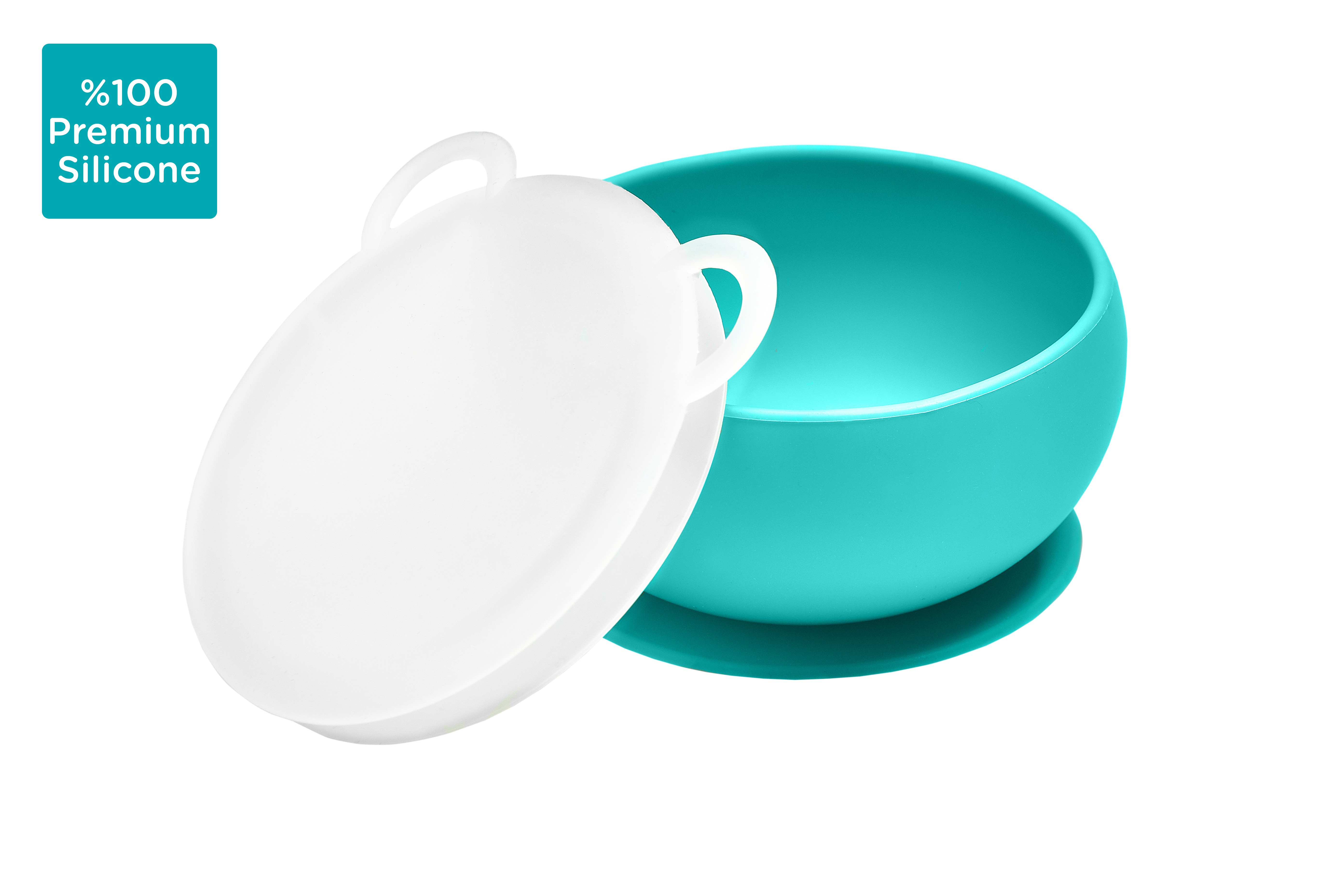 Minikoioi, Miseczka silikonowa z pokrywką zielona