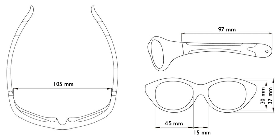 Okulary Explorer Navy Orange z polaryzacją 2-4 lata