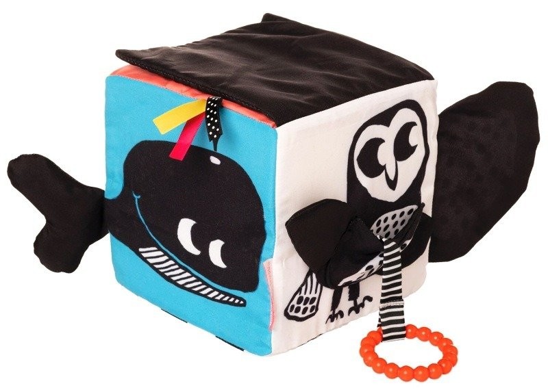 Manhattan Toy Miękka Kostka Edukacyjna Zoo 0+