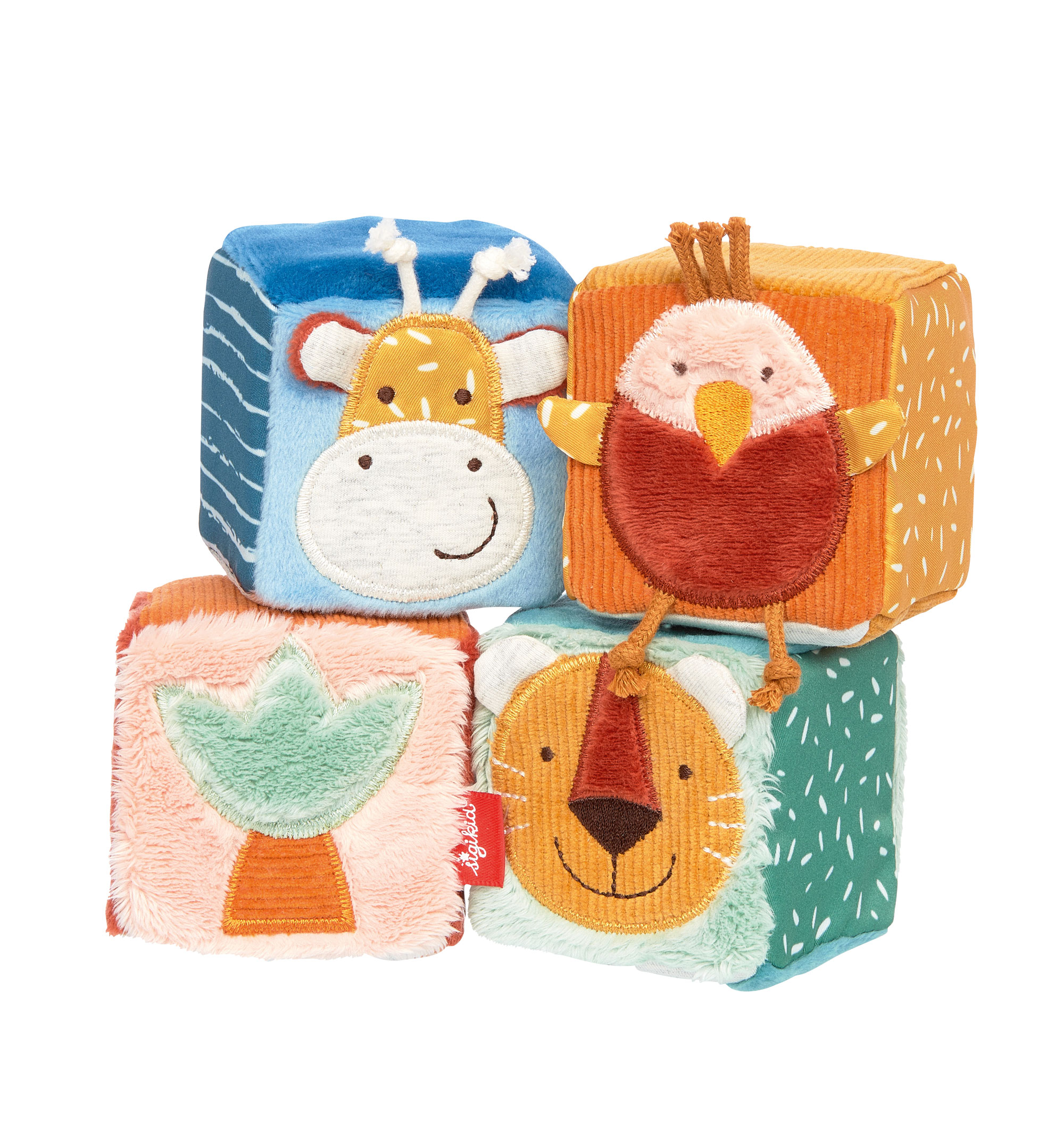 Zestaw miękkich kostek do zabawy – wielofunkcyjna zabawka rozwojowa – sigikid