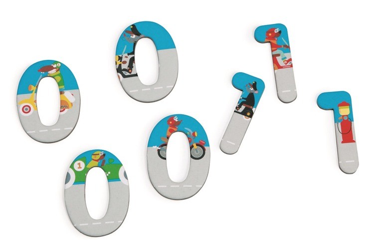 Scratch Magnetyczne Cyferki Miasto 60 szt. 3+