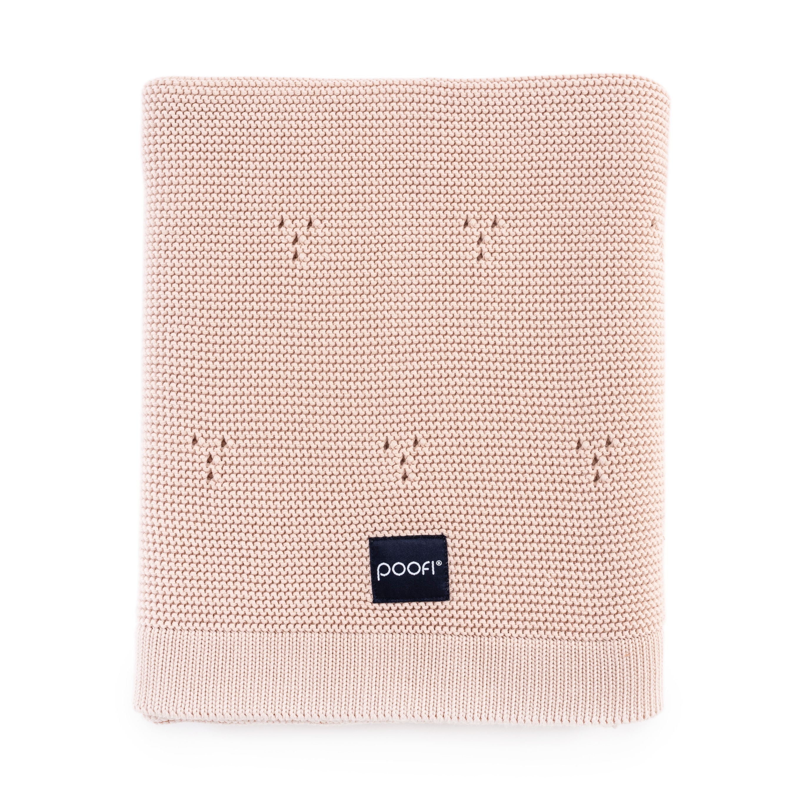 Poofi Kocyk bawełniany Paris brzoskwiniowy 80x100cm