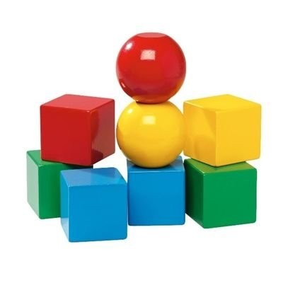 BRIO Klocki Magnetyczne 8el Drewniane 1+