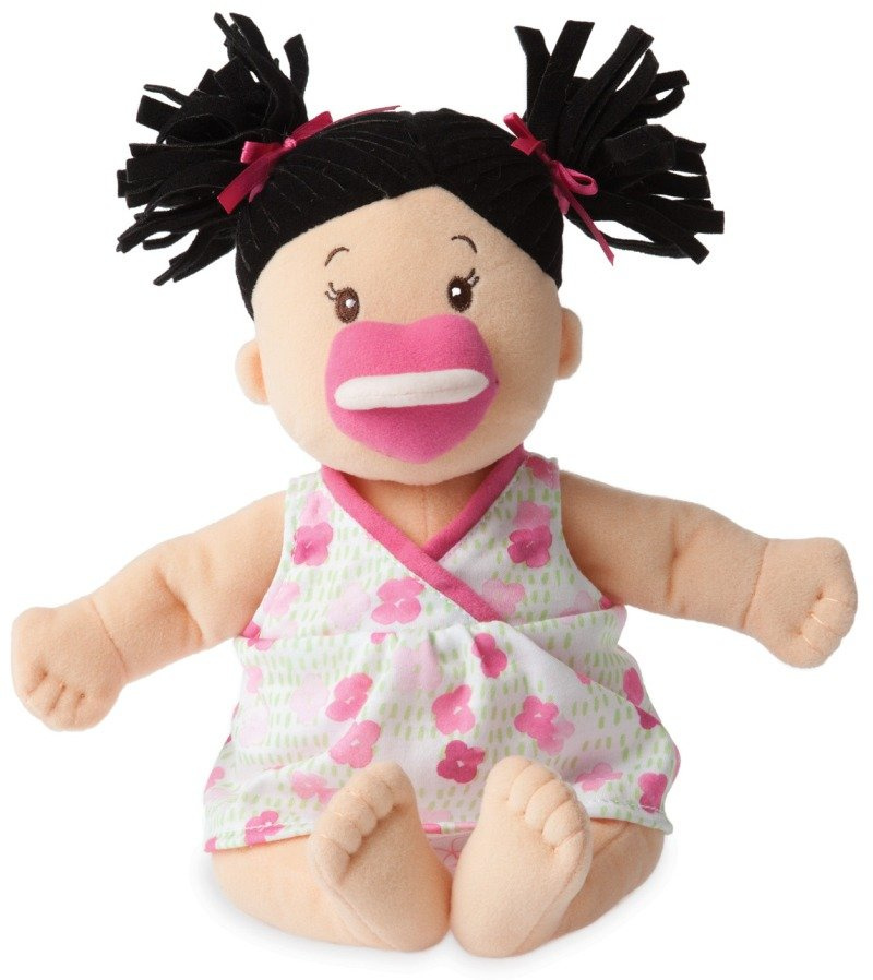 Manhattan Toy Lalka bobas brunetka ze smoczkiem 38 cm