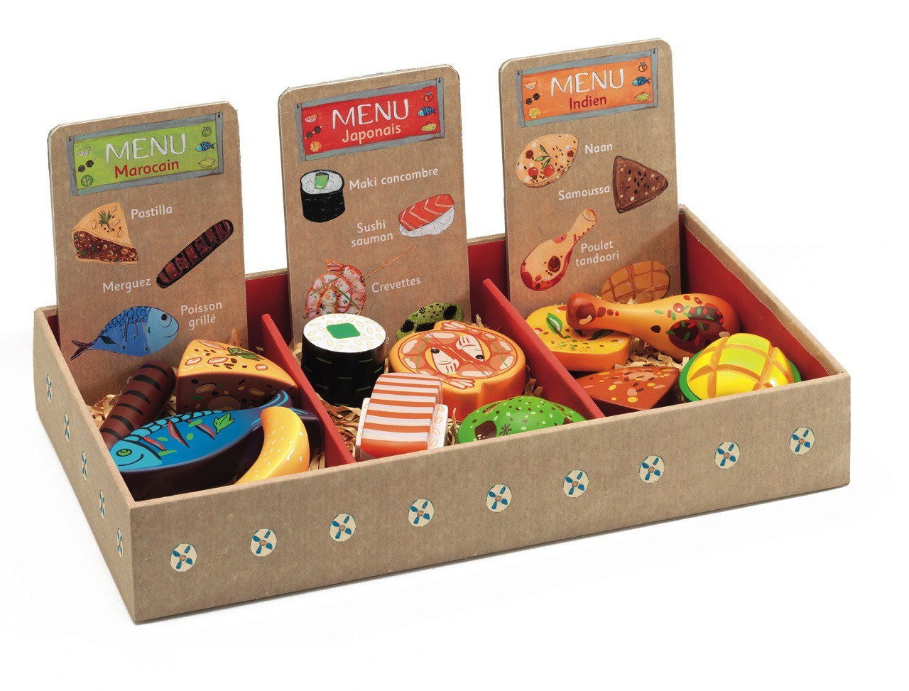 Djeco, drewniany zestaw do zabawy w restaurację