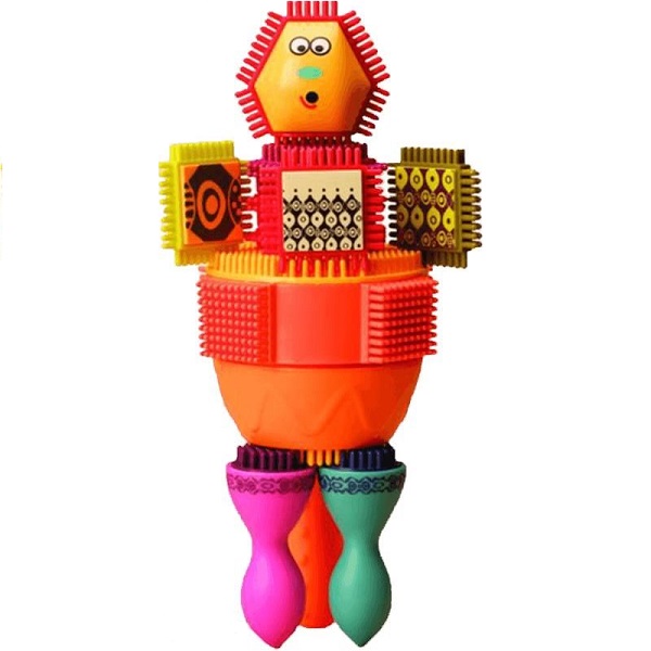 Klocki Jeżyki Btoys z buźkami 75 el. 2+