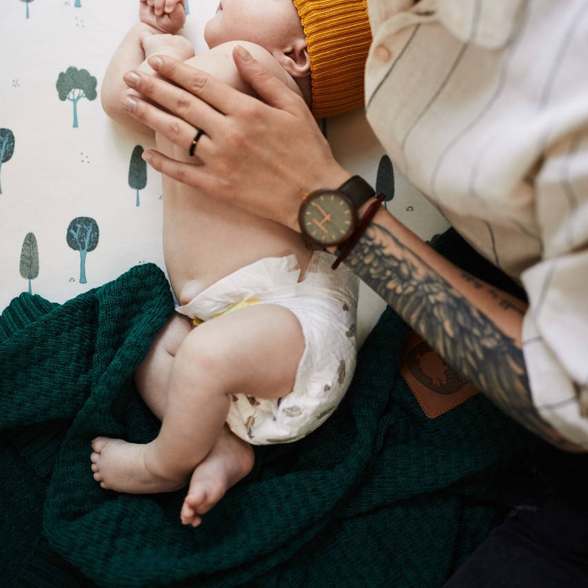 Pink no more Koc z merino Cosy Green 60x80cm