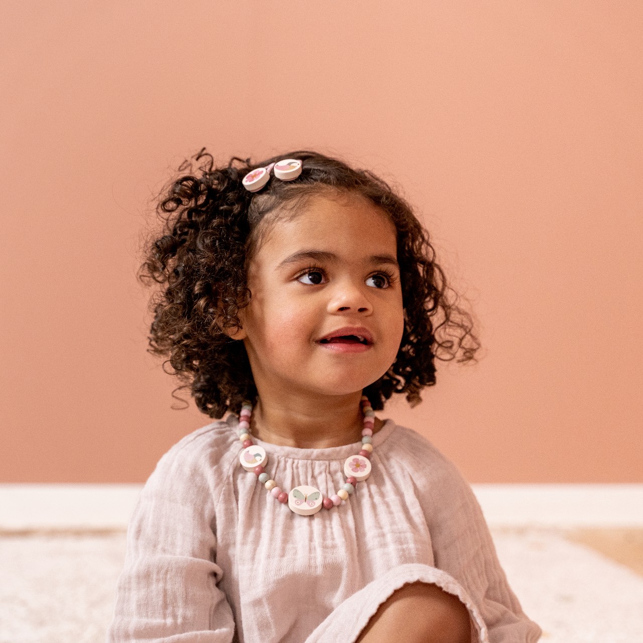 Little Dutch Biżuteria Drewniana Flowers & Butterflies 3+