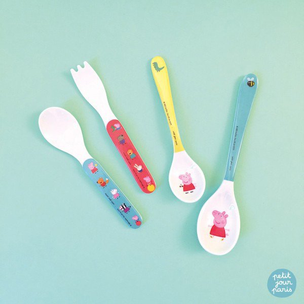 Petit Jour Paris Sztućce Świnka Peppa 2 el. 6m+
