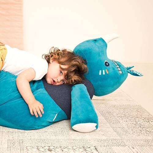 LILLIPUTIENS, Pufa dziecięca worek sako Nosorożec Marius