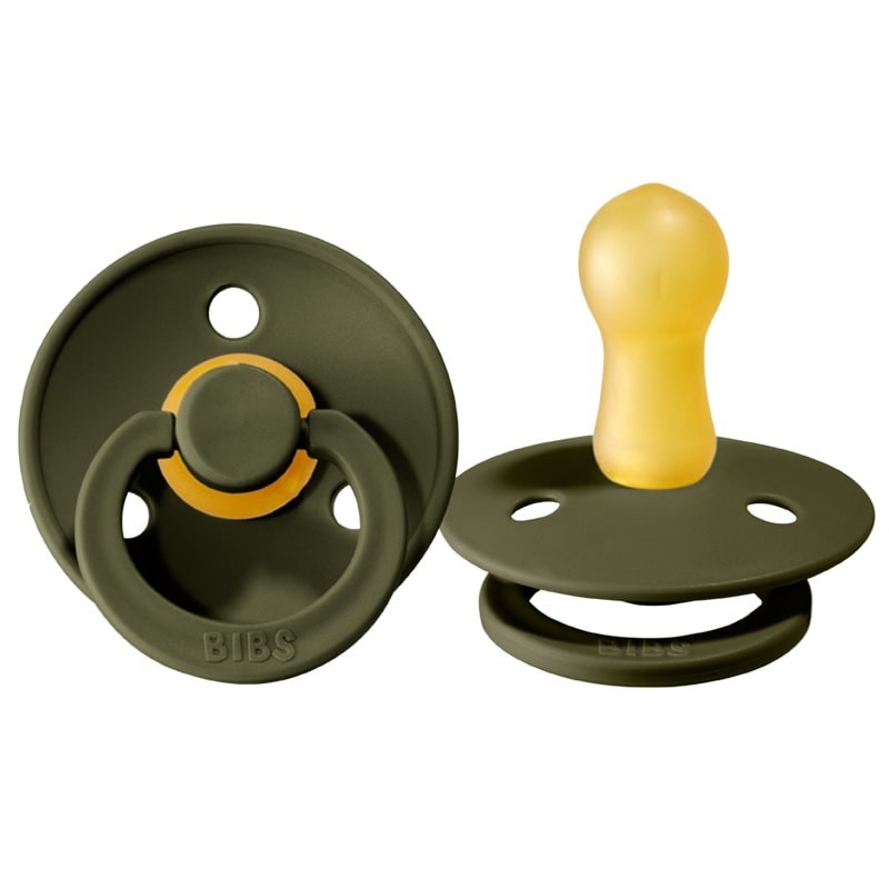 BIBS Smoczek uspokajający Green Hunter S, kauczuk Hevea 0+