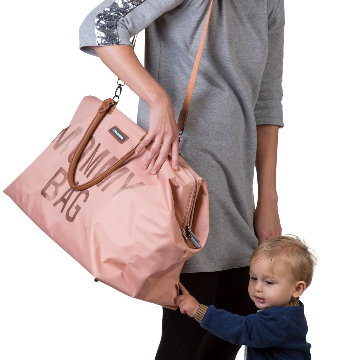 Childhome Torba podróżna Mommy Bag różowa